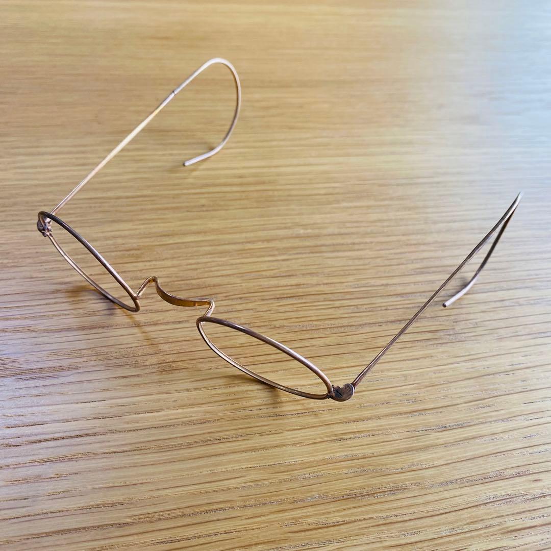 アンティーク 当時物 未使用品 一山 丸眼鏡 ２本 昭和 レトロ ヴィンテージ