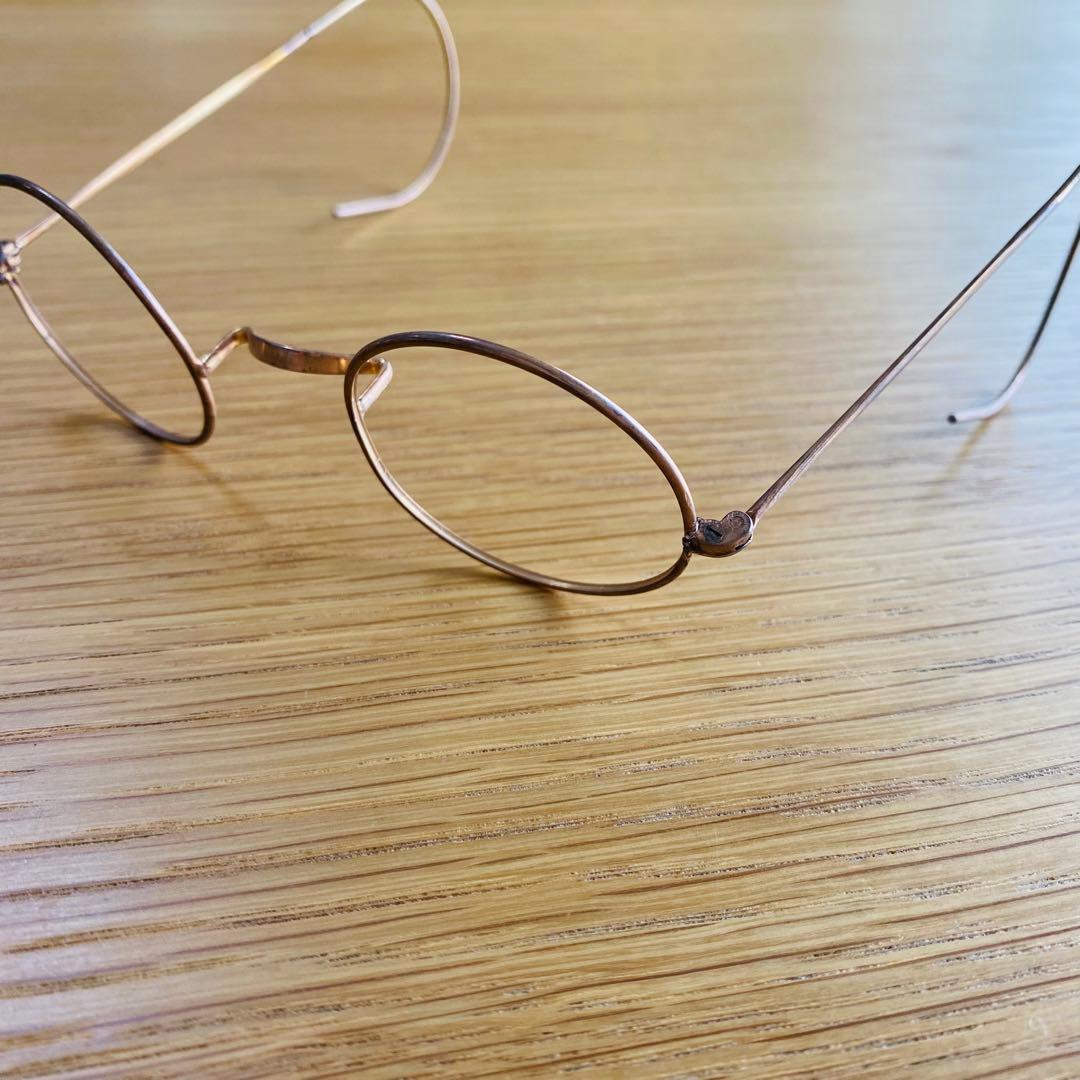 アンティーク 当時物 未使用品 一山 丸眼鏡 ２本 昭和 レトロ ヴィンテージ