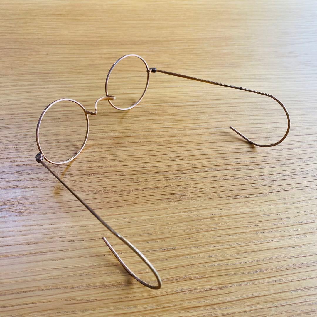アンティーク 当時物 未使用品 一山 丸眼鏡 ２本 昭和 レトロ ヴィンテージ