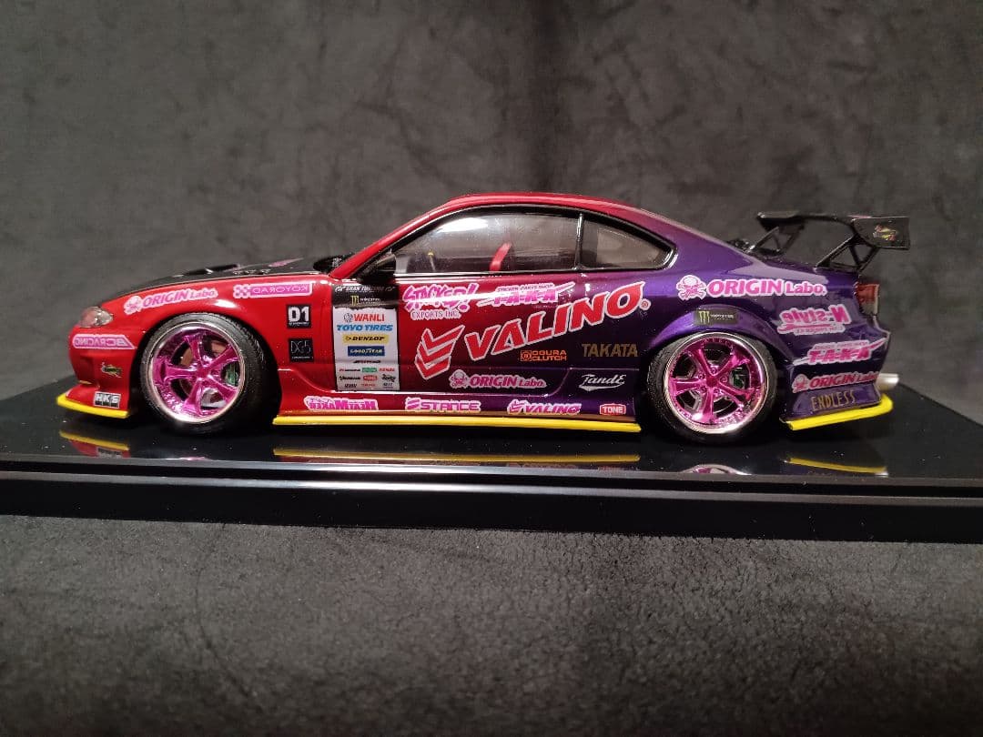 1/24 ニッサン S15 シルビア D1 プラモデル 完成品 ケース付き