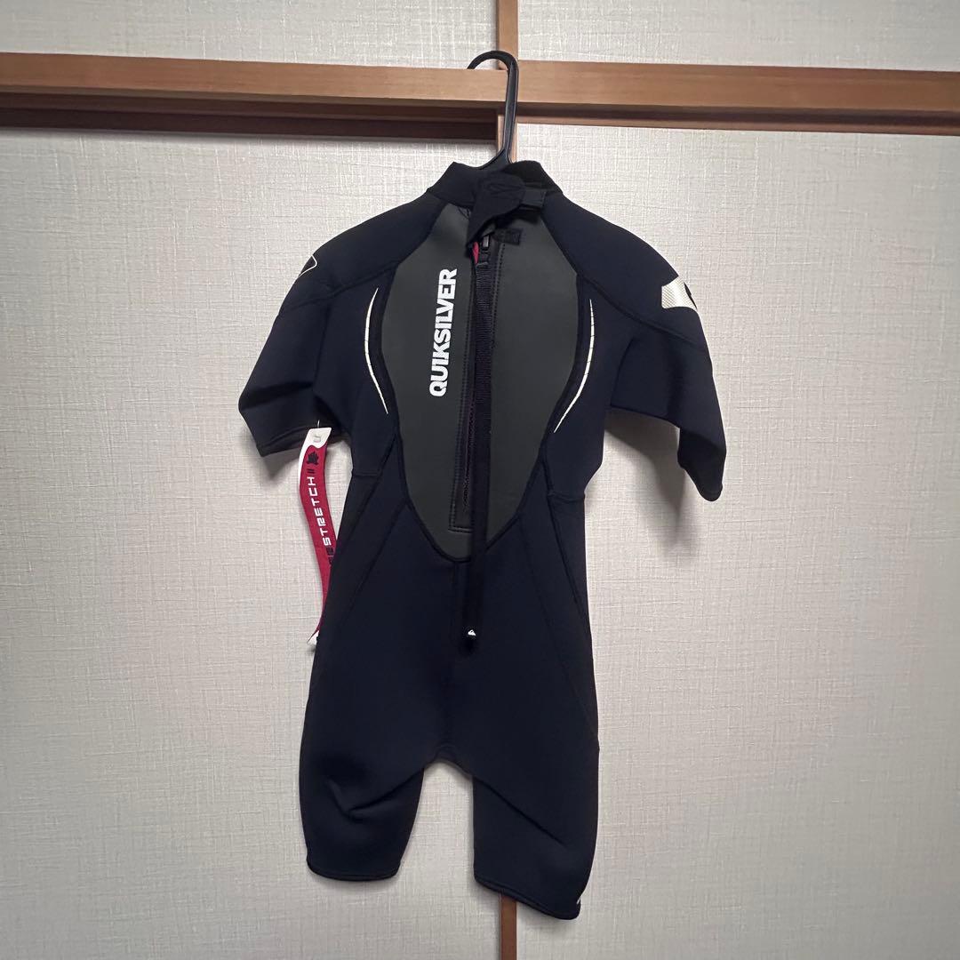 Quiksilver ブラック ショートスリーブウェットスーツ
