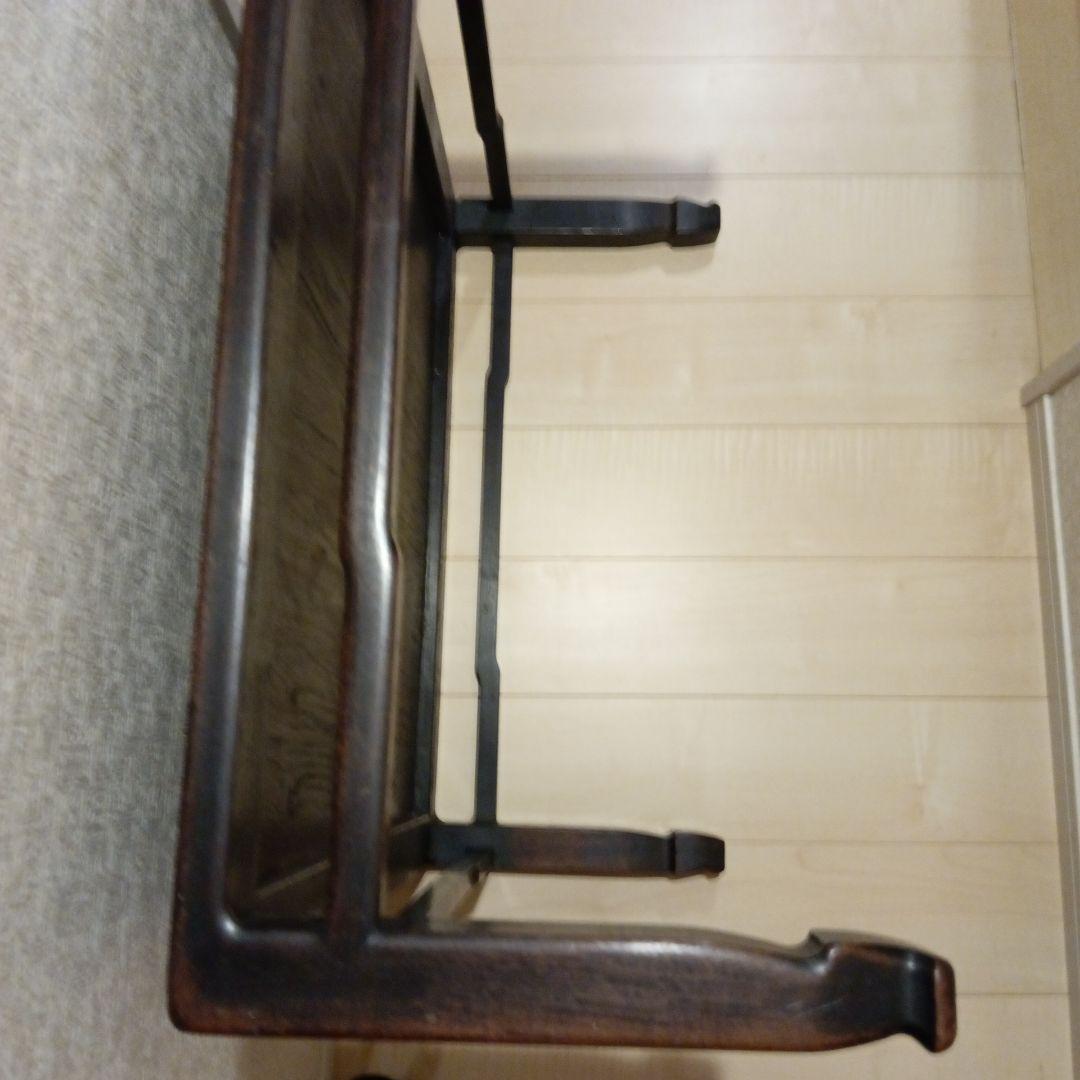 古民家木製座卓 ダークブラウン 正方形