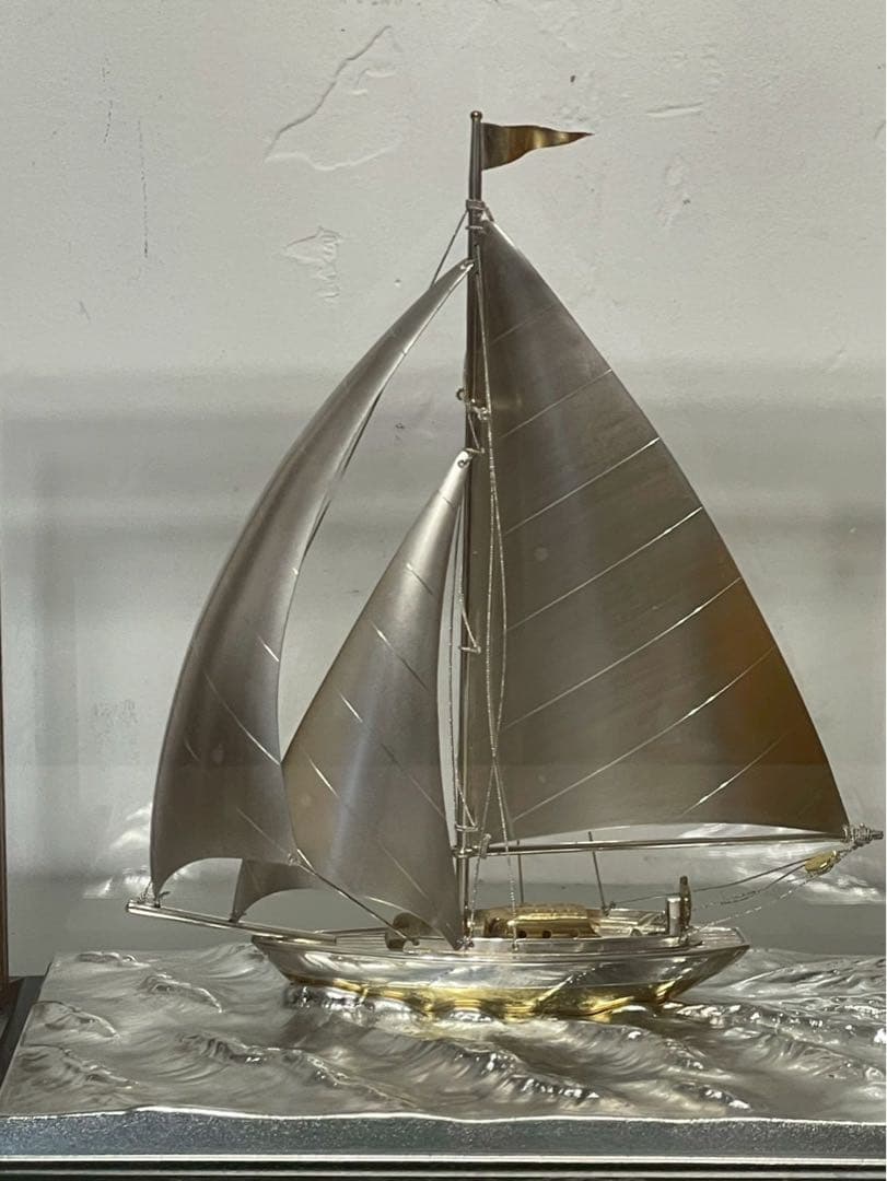 【極美品】武比古 TAKEHIKO 銀製 置物 帆船 ヨット SILVER970