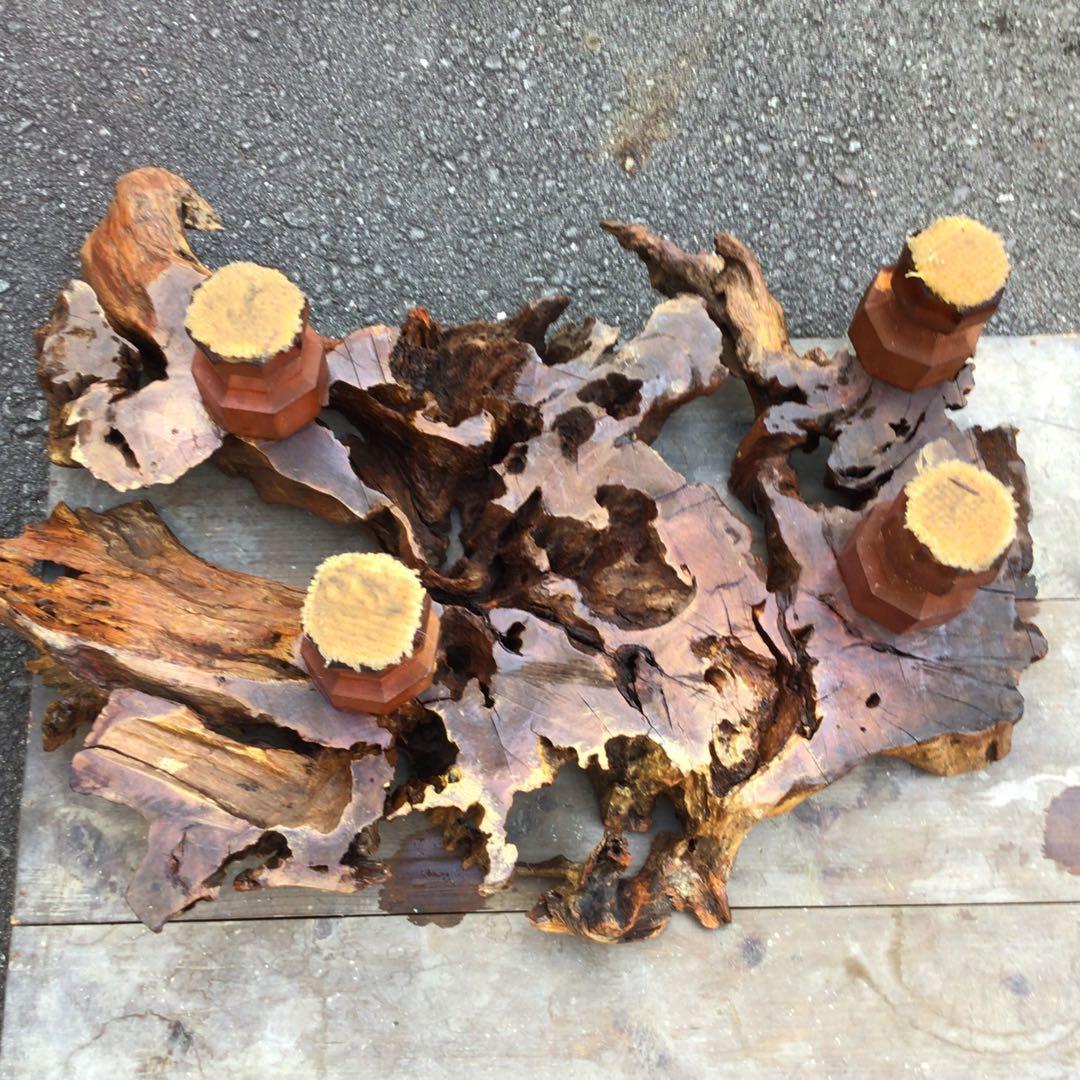 アートな自然木座卓　天然木　木株　アンティーク　超希少　ロウテーブル　置物