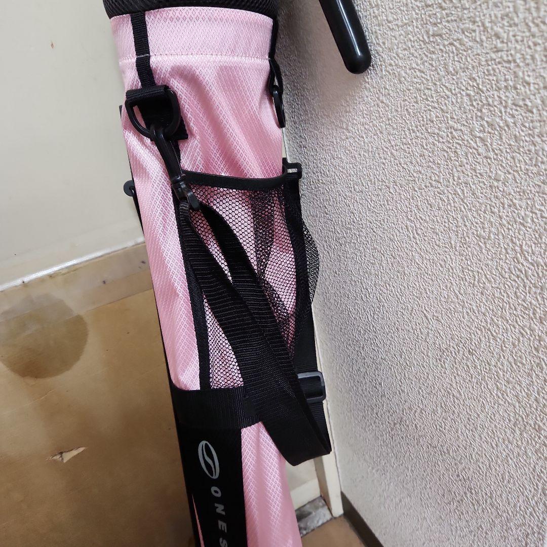ゴルフ　セルフスタンドバッグ　ピンク 　ONESIDER