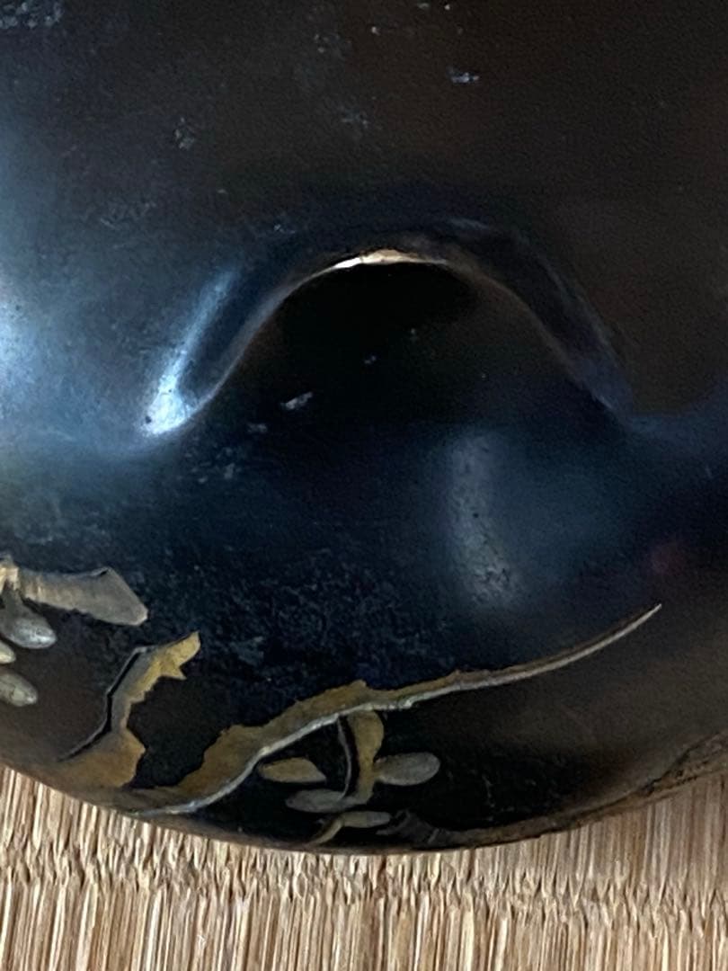 ♦獅子飾り 三足香炉 ？高岡銅器 銅製 唐金 香道具 置物 飾り 骨董品