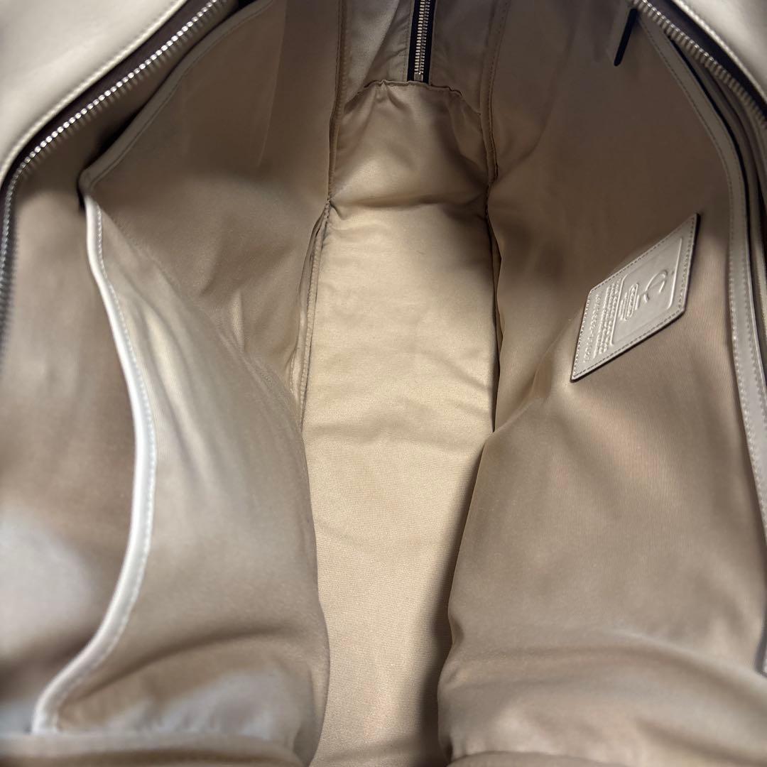 COACH 本革　白　ボストンバック