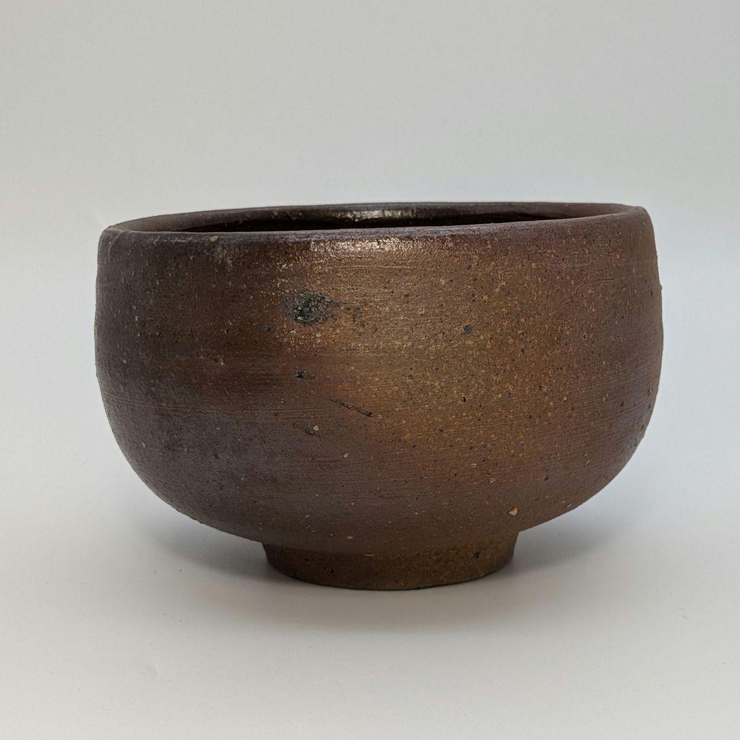 岡山県重要無形文化財 伊勢崎満 備前焼 茶盌 共箱栞 抹茶碗 抹茶茶碗 茶道具