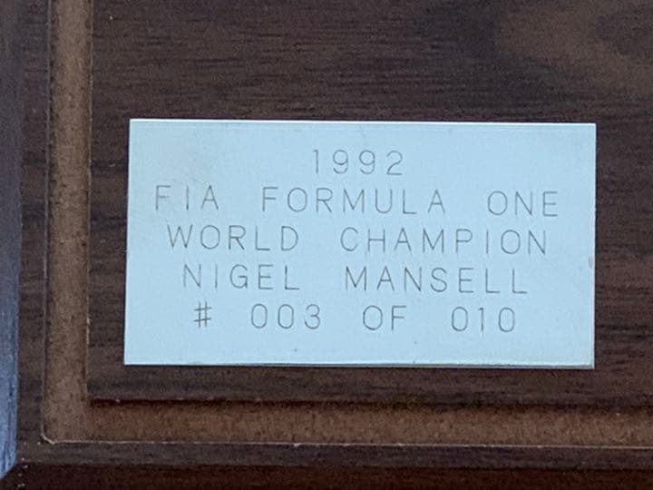 ナイジェル・マンセル ウィリアムズ Williams FW14 ギア 限定品？