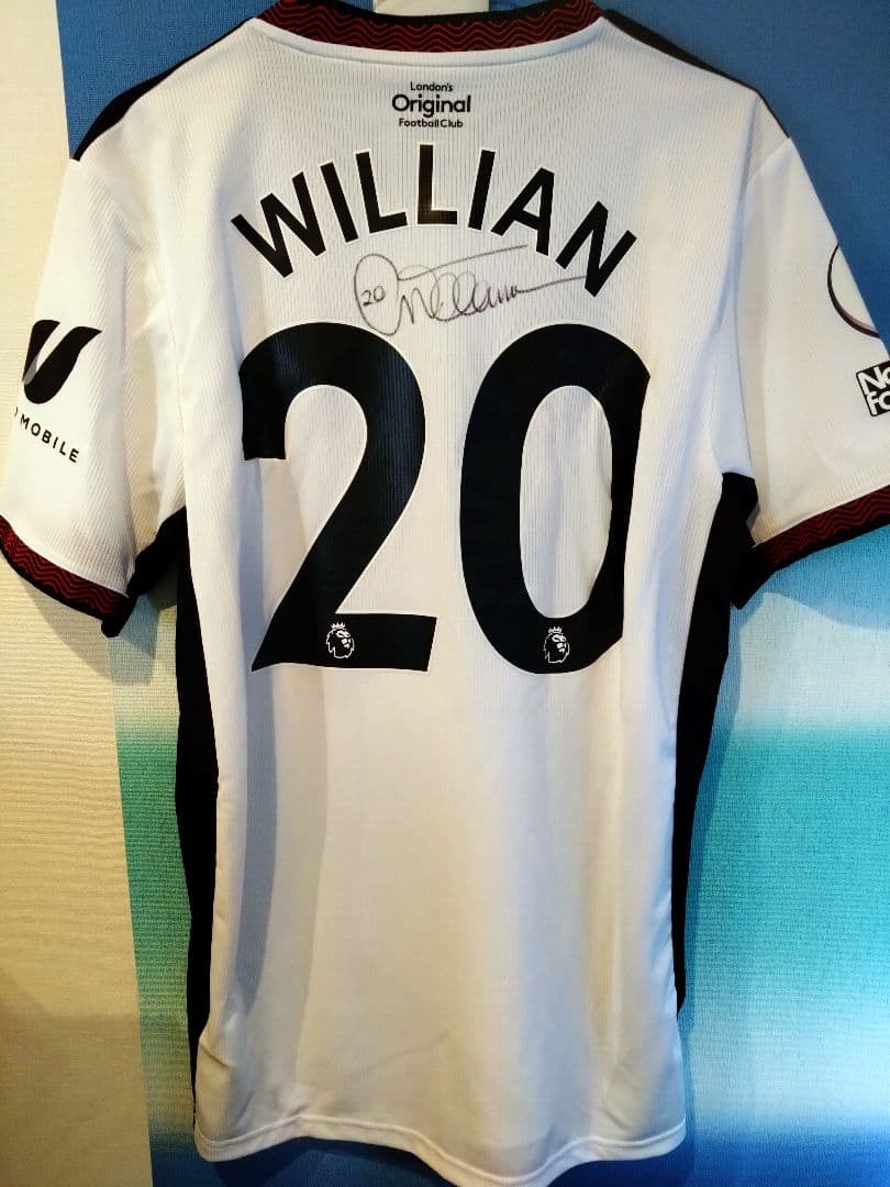 フラム　実使用ユニフォーム　証明書