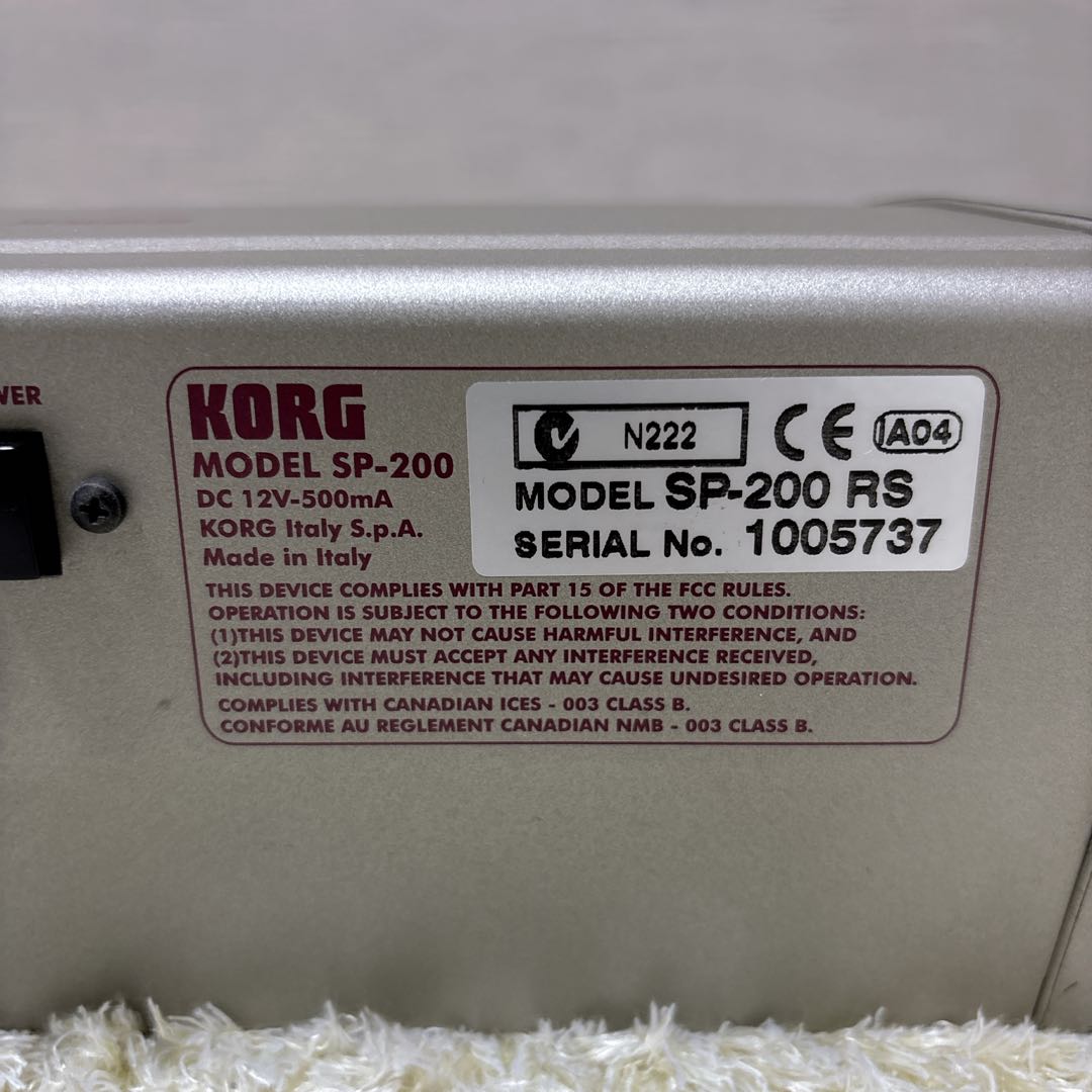 【美品】 動作確認済み KORG SP-200 鍵盤88 電子ピアノ