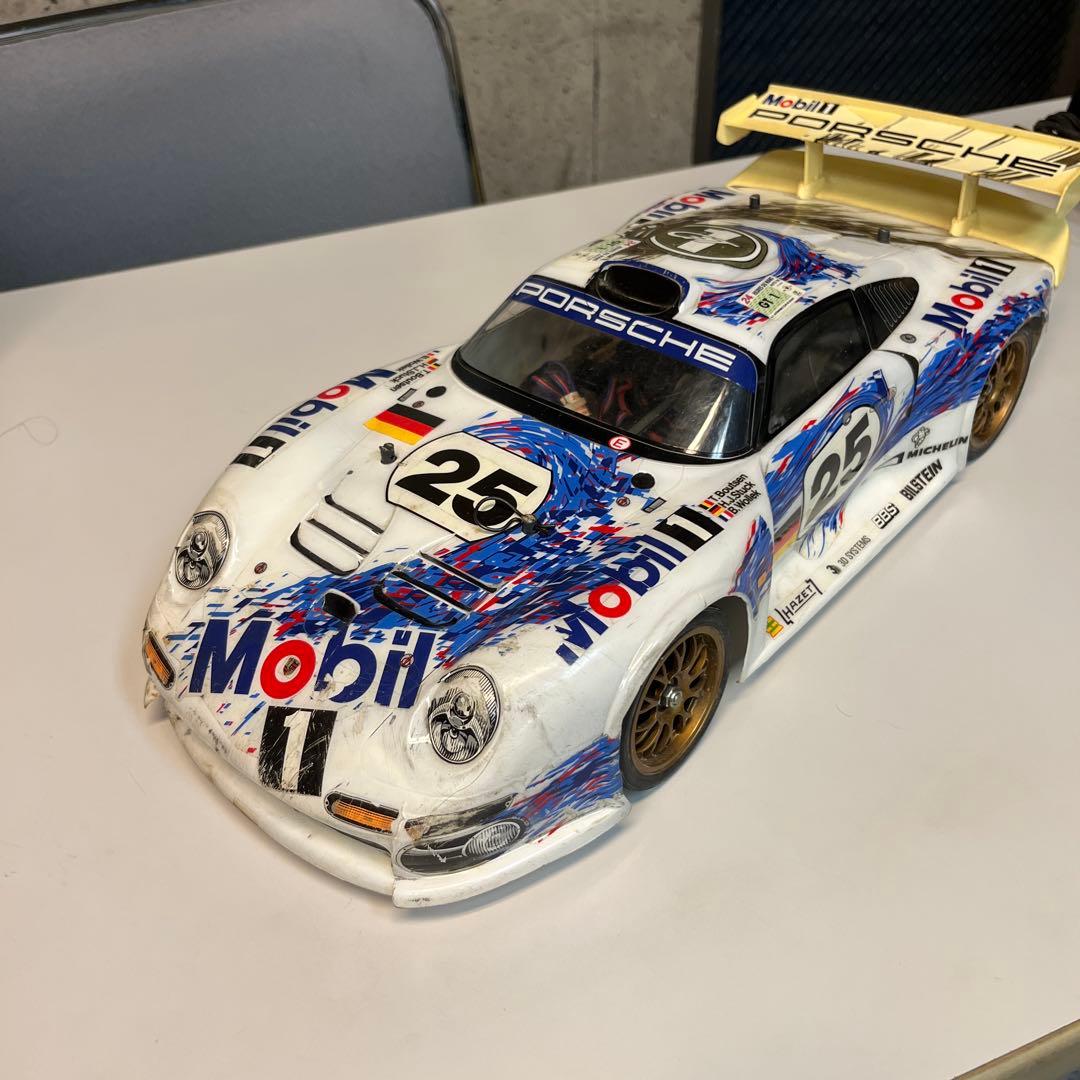 ポルシェ911GT1 TA03R-S プロポ、サーボ付ジャンク部品取りにて