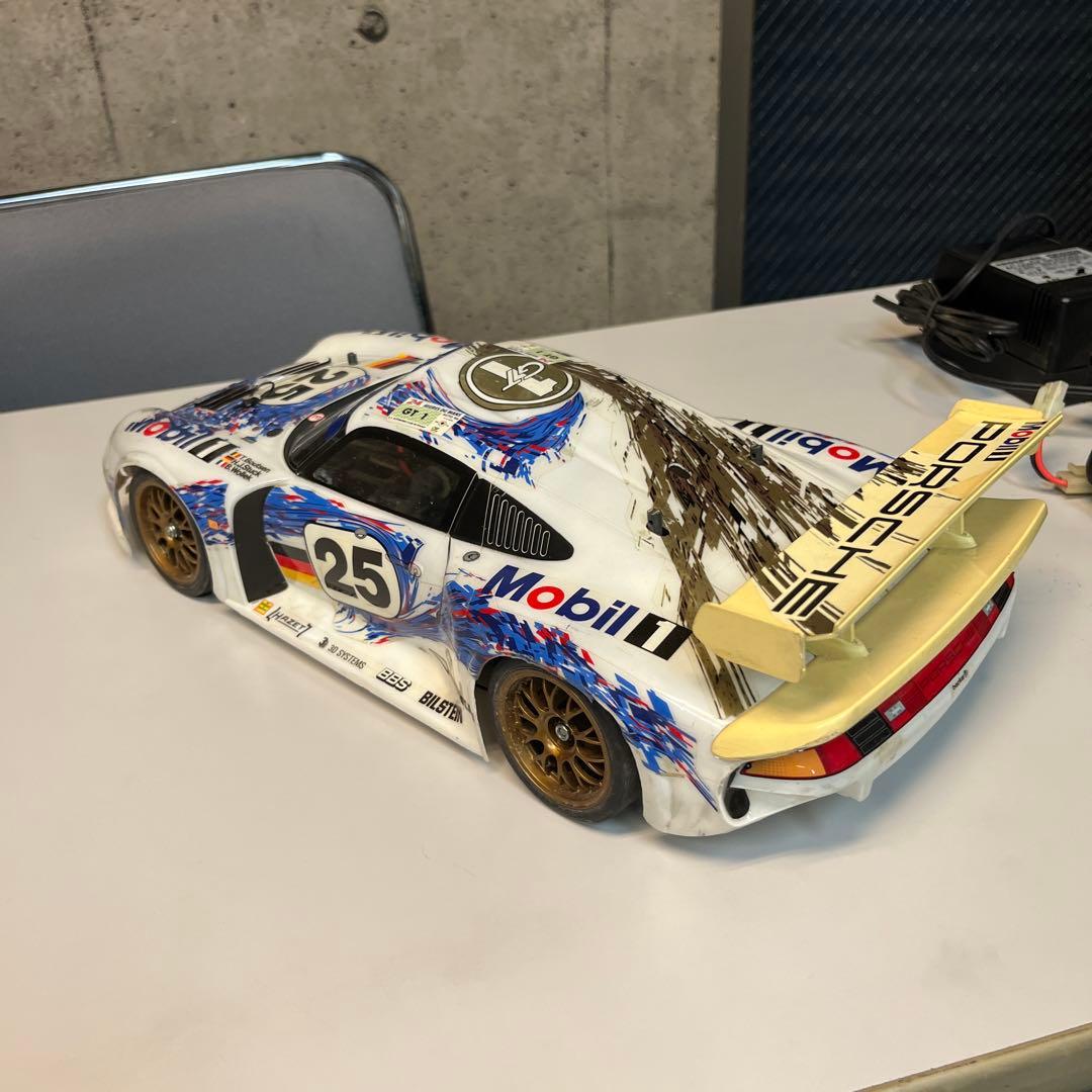 ポルシェ911GT1 TA03R-S プロポ、サーボ付ジャンク部品取りにて