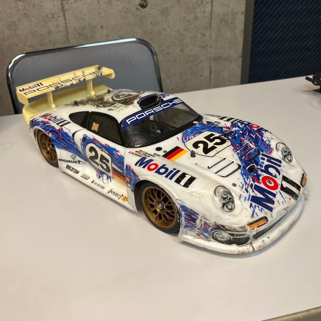 ポルシェ911GT1 TA03R-S プロポ、サーボ付ジャンク部品取りにて