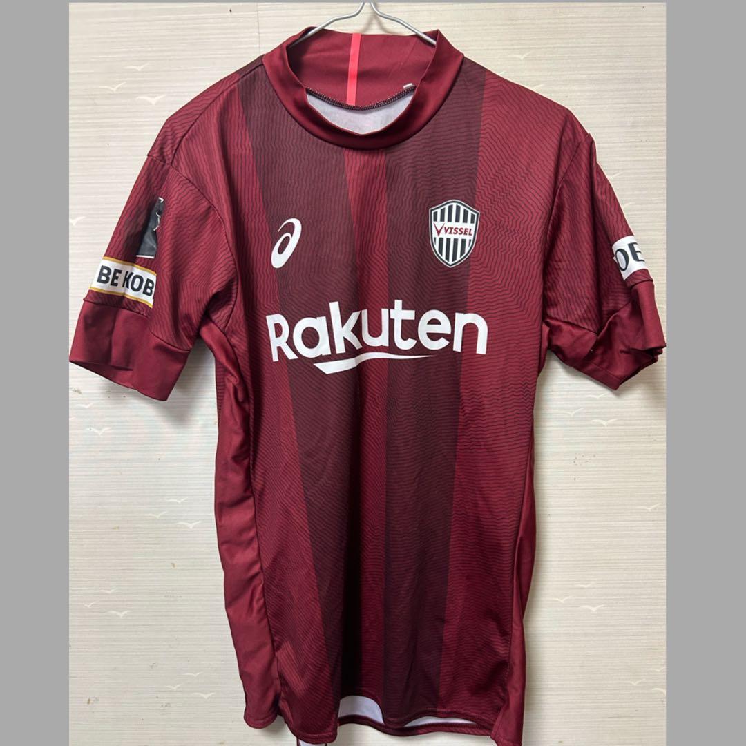 ユニフォーム ヴィッセル神戸 Tシャツ 半袖 無地 アシックス asics L