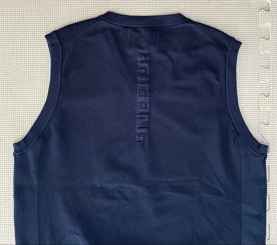 BRIEFING GOLF 3Dロゴ Vネック ニットベスト（NAVY／M）