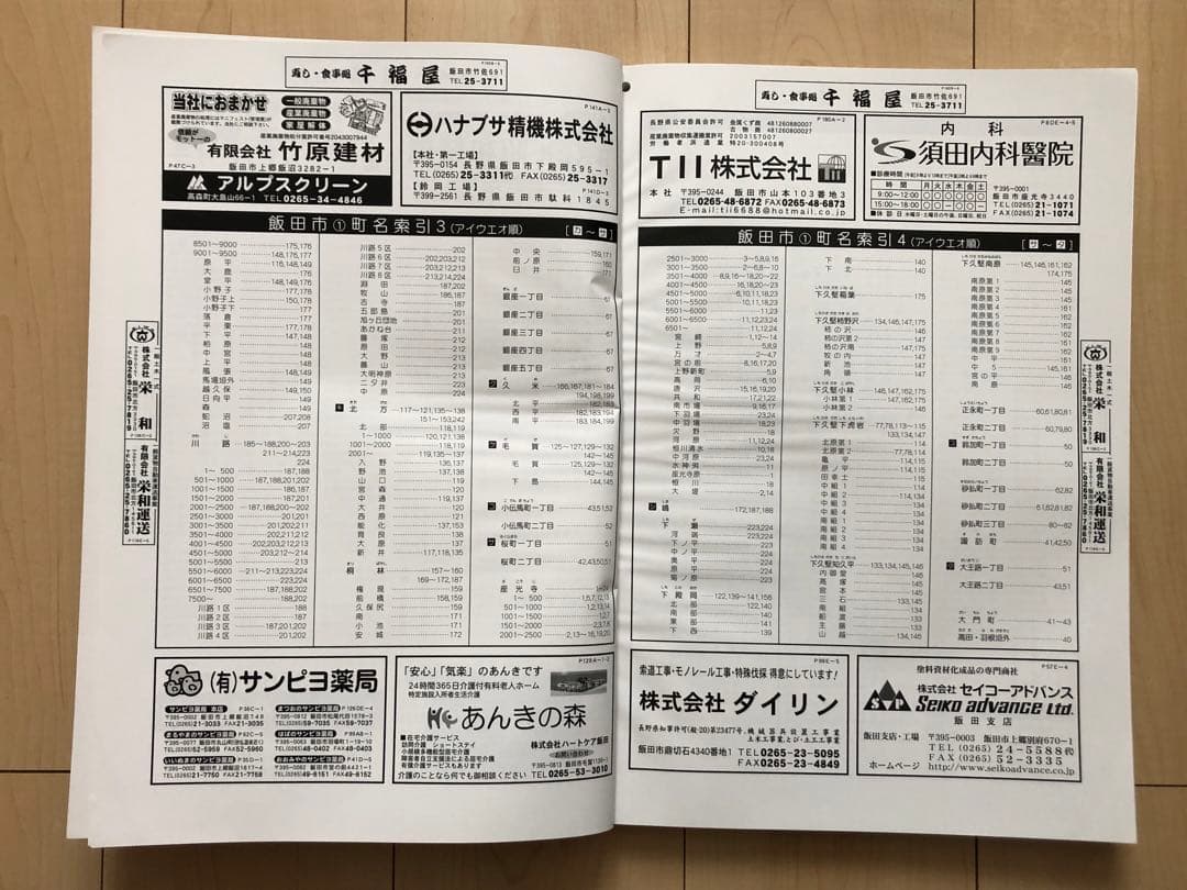 住宅地図　はい・まっぷ　飯田市①　‘19 アイゼン　おT1452W36