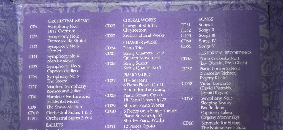 チャイコフスキー・エディション（ＣＤ60枚＋ＣＤ－ＲＯＭ１枚　限定盤）