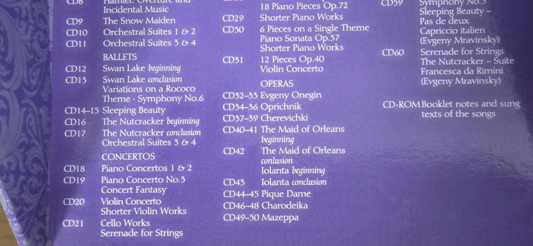 チャイコフスキー・エディション（ＣＤ60枚＋ＣＤ－ＲＯＭ１枚　限定盤）