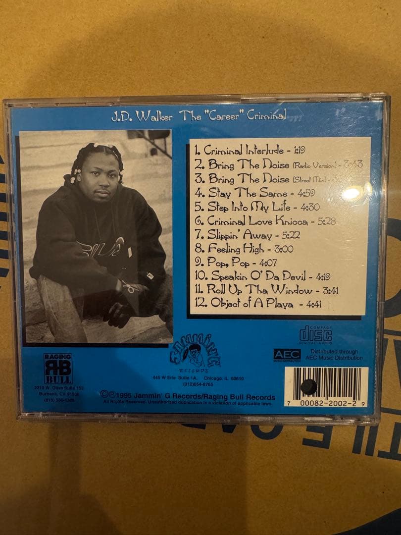 洋楽 J.D.Walker / The Career Criminal g-rap