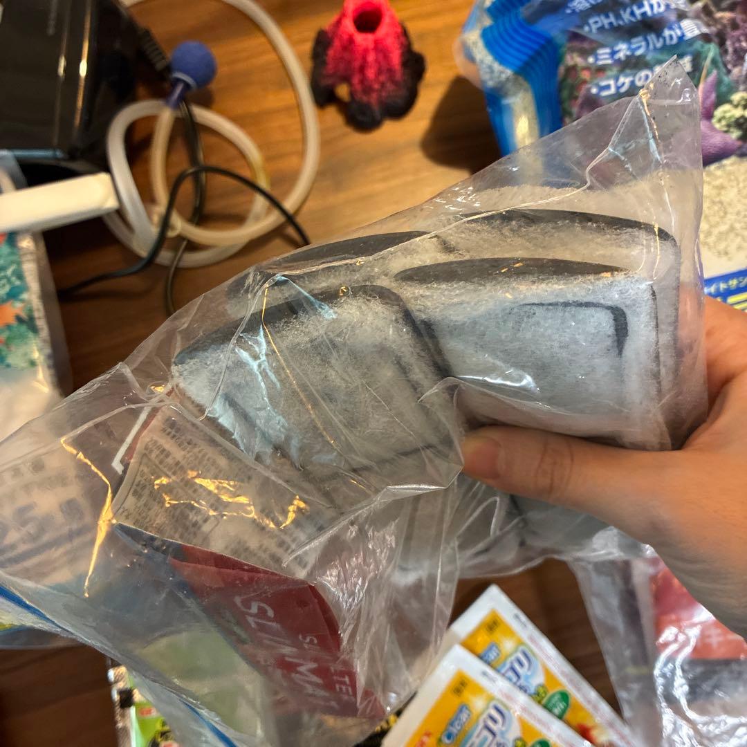 海水魚 ガラス水槽 セットライト•フィルター•飼育本付き