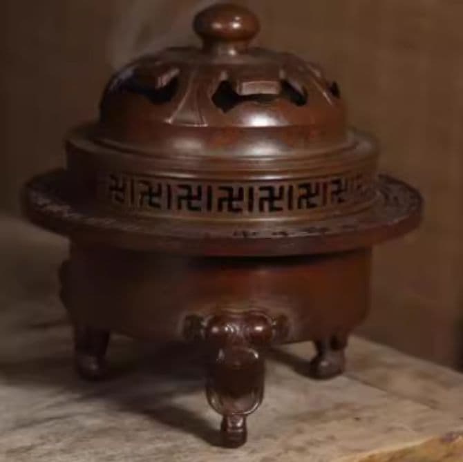 銅器 風水グッズ 香炉 装飾品 工芸品 美術品 置物