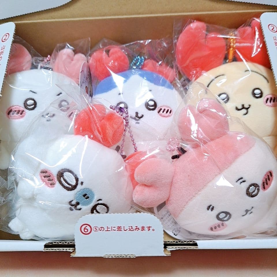 【新品未開封】ちいかわ カニ ロブスター マスコット 5体セット