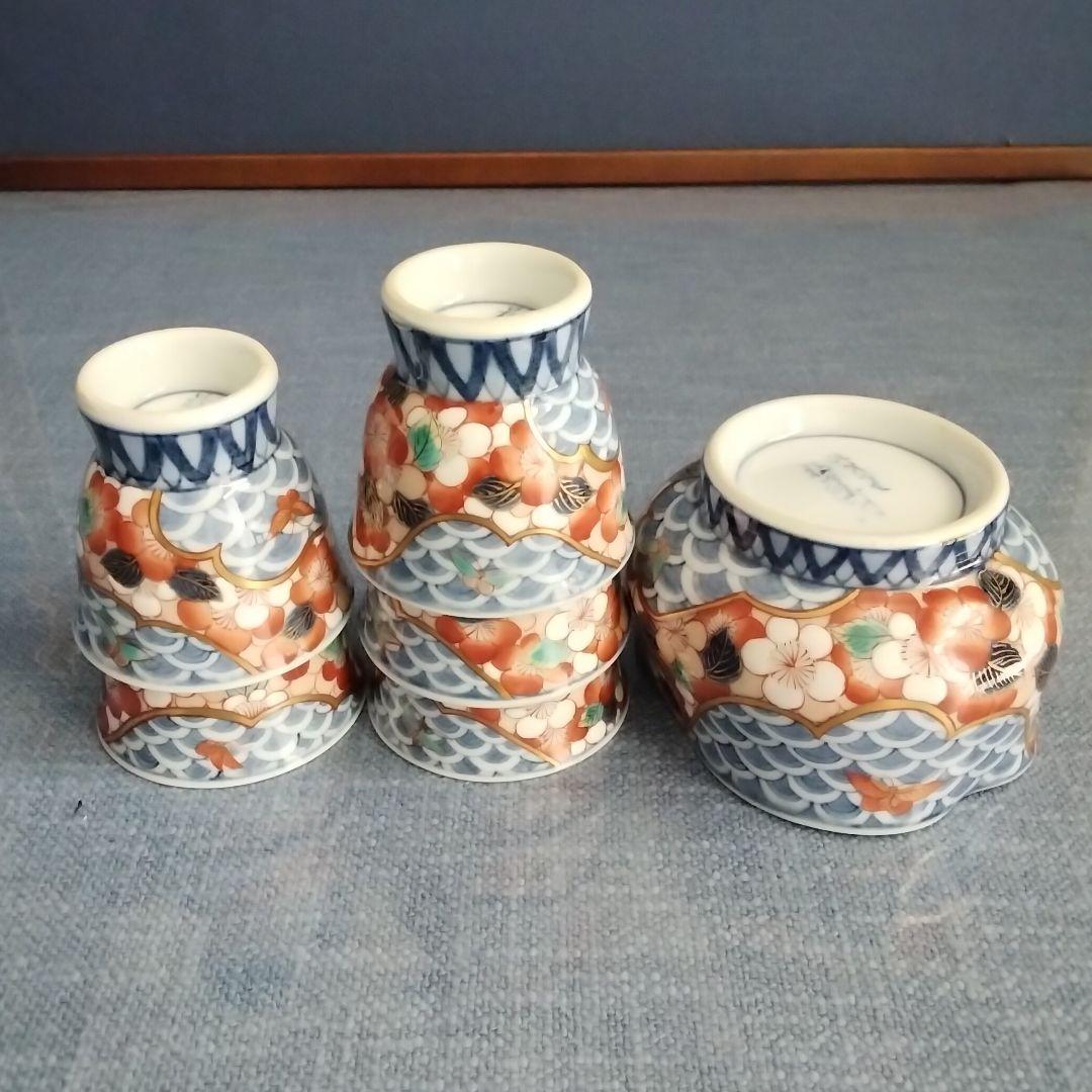 献上伊万里焼　玉露茶碗と湯冷まし