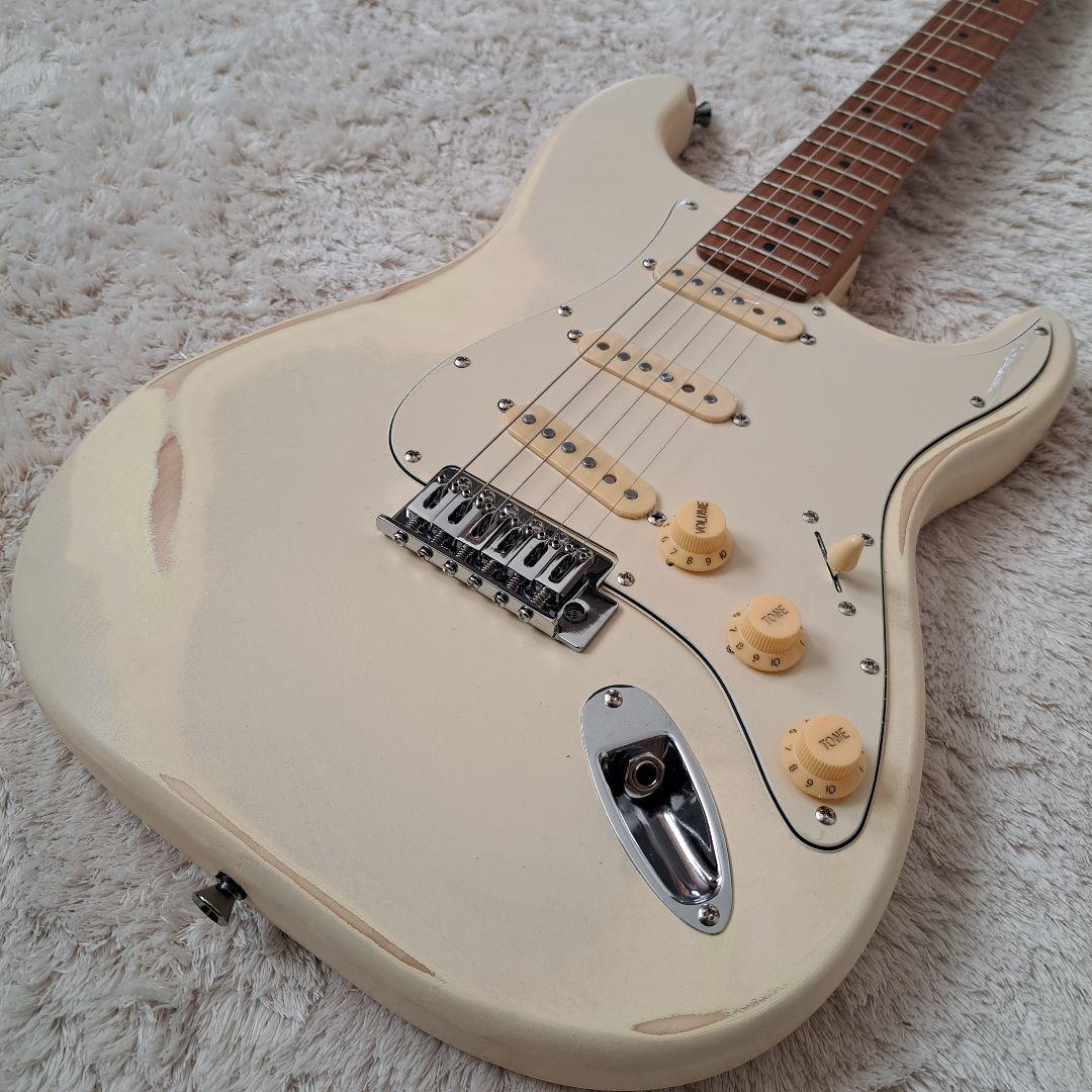 ゆき　工房製作ストラトエレキギター CS69復刻アセンブリ搭載　レリック