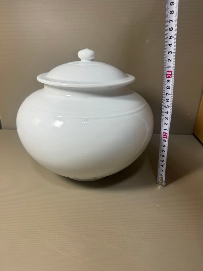 2348 清六窯　高麗庵　中村清六　白磁　壷　蓋物　未使用