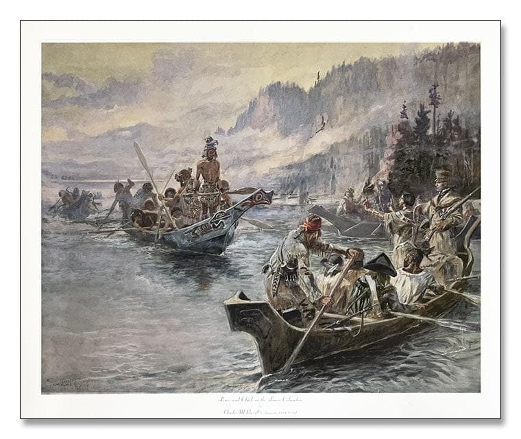 額装品/Lewis and Clark/ラッセル/アート/ポスター/インテリア