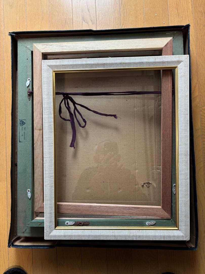 装飾的ゴールド木製油彩額縁 (若い女の肖像：エリザベート・ヴィジェ・ルブランの絵