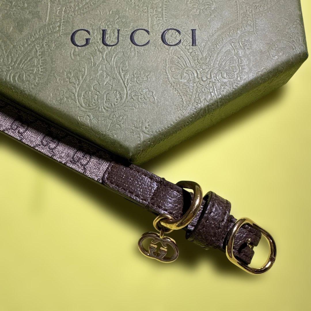 ⭐️GUCCI （グッチ）　エクストラスモールペットカラー　GG柄　首輪