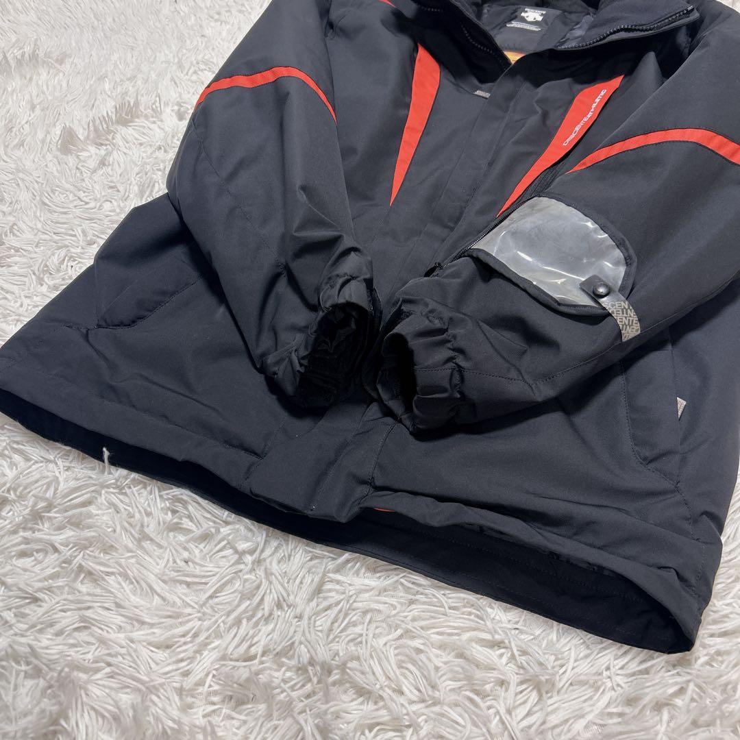 DESCENTE スキーウェア Lサイズ 黒/赤