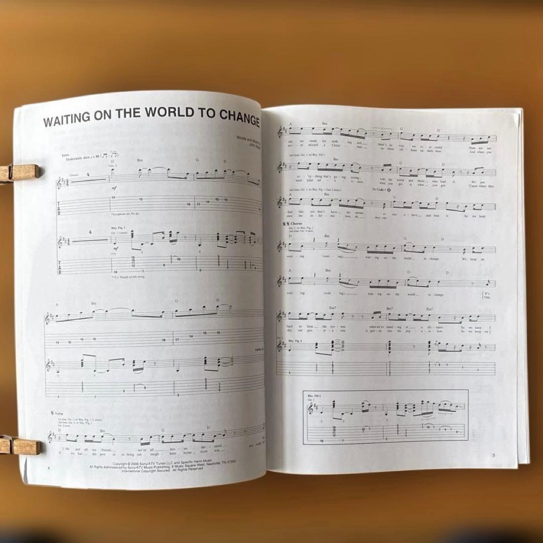 ジョン・メイヤー(John Mayer) ギタースコア2冊セット 中古