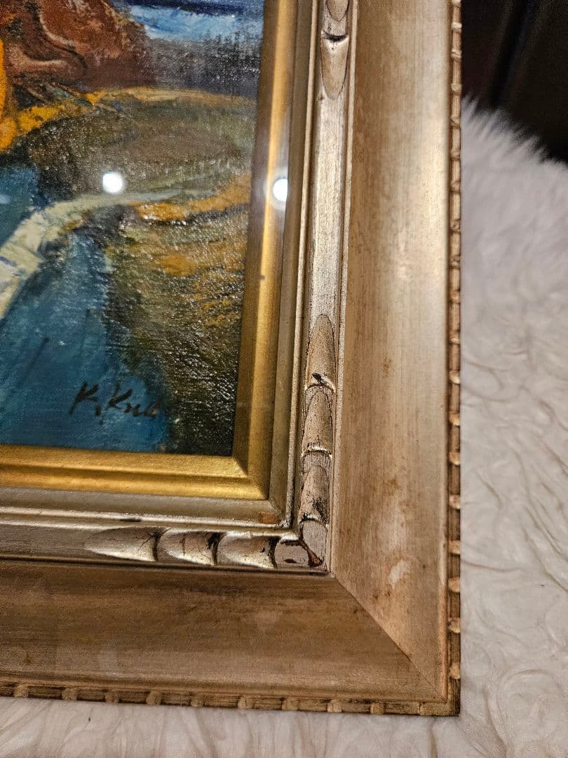 工藤和男「陽光の浜」油彩 F6号 創元会元会長 労働者の賛歌 一枚の繪 逸品