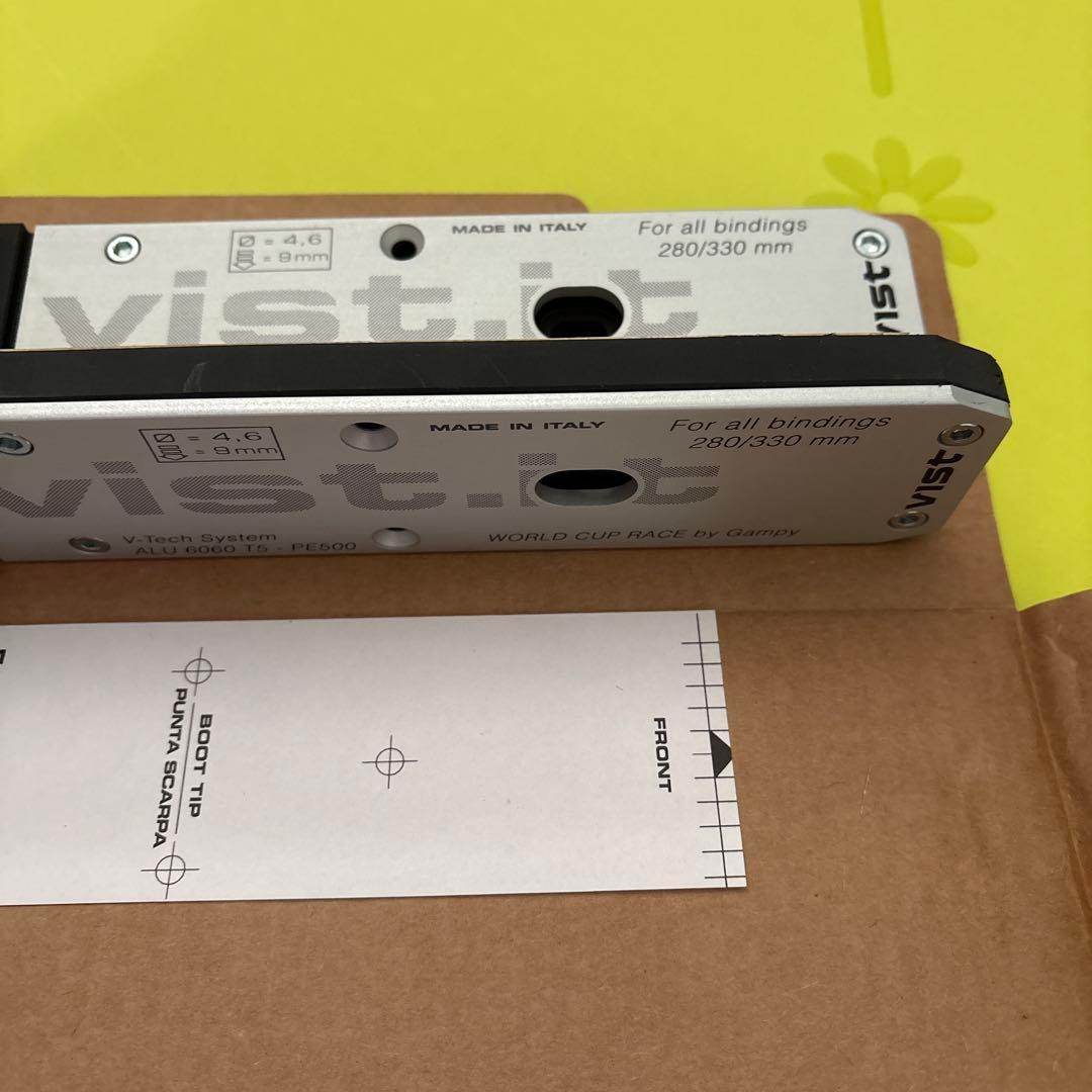 新品VIST スキー用 アルミ製プレート