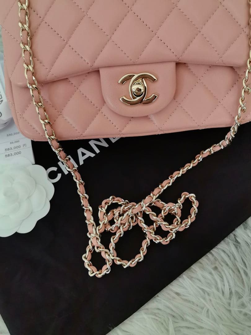 CHANEL マトラッセトップハンドルミニチェーンショルハンドバッグ ★即日発送