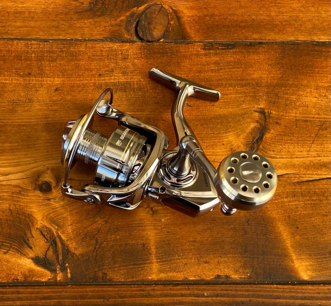 新品　スピニングリール　5000番　ショアジギング　シーバス　ねじ込み式ハンドル