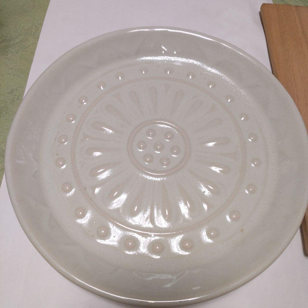 模法隆寺古瓦飾皿 楽斎(24cm中皿)