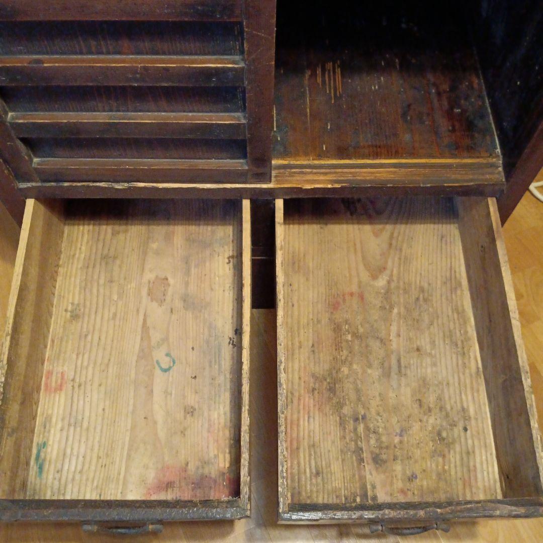 生活用 多目的箪笥 水屋　食器棚 明治時代 ⚠️京都市引き取り限定