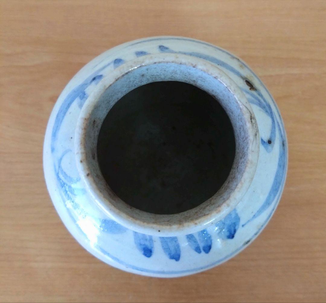 李朝染付小壺　古美術　李朝 小壺