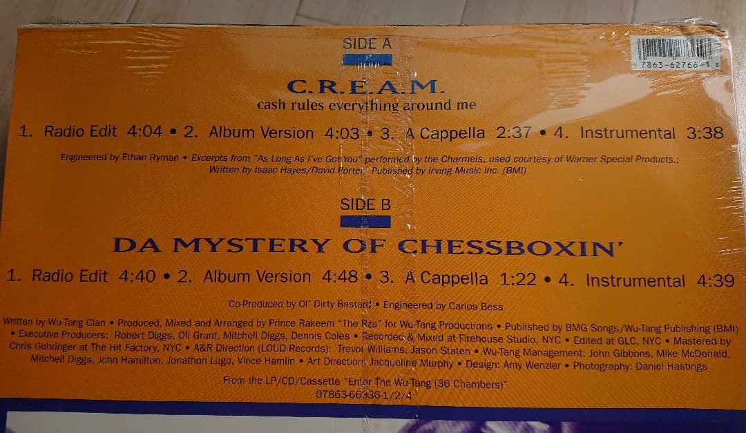 未開封 シールド 新品 WU-TANG CLAN ウータン CREAM