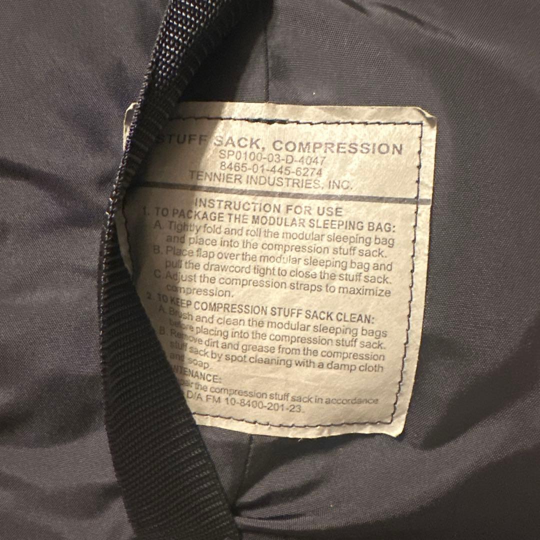 米軍シュラフ US スリーピングバッグ　ゴアテックスカバー　収納袋　4点