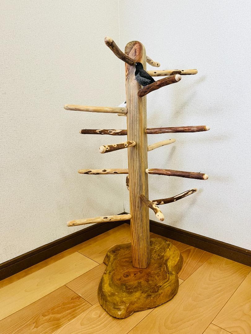 【中型鳥用】螺旋状♪ビビリさんにもすぃすぃ登れるバードスタンド