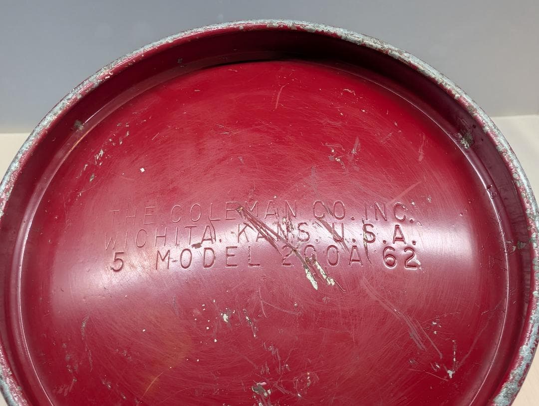 【分解メンテ済】希少品 コールマン 200A 62年 5月 バーガンディ