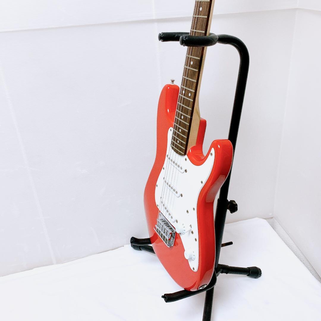 美品 Squier スクワイヤー Mini Stratocaster 赤