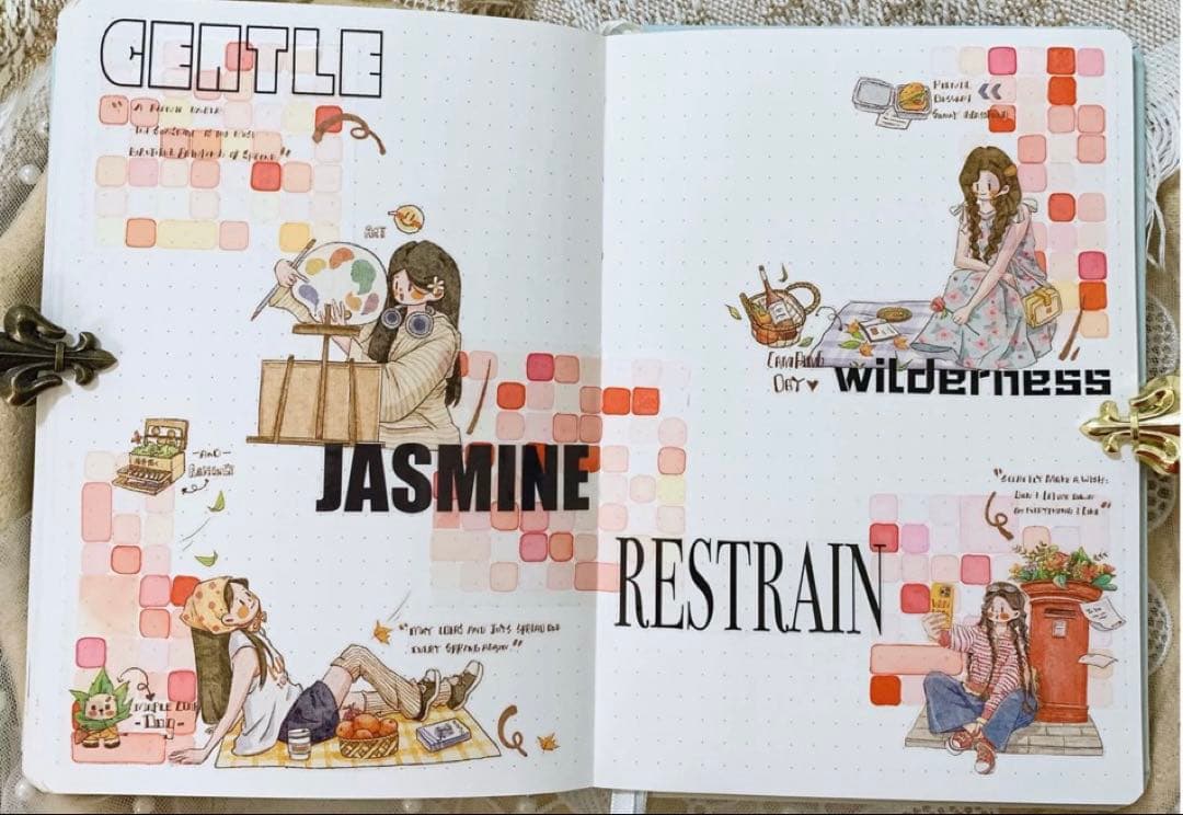 醒醒文创《初春物语》海外マスキングテープ　マステ 【2439】