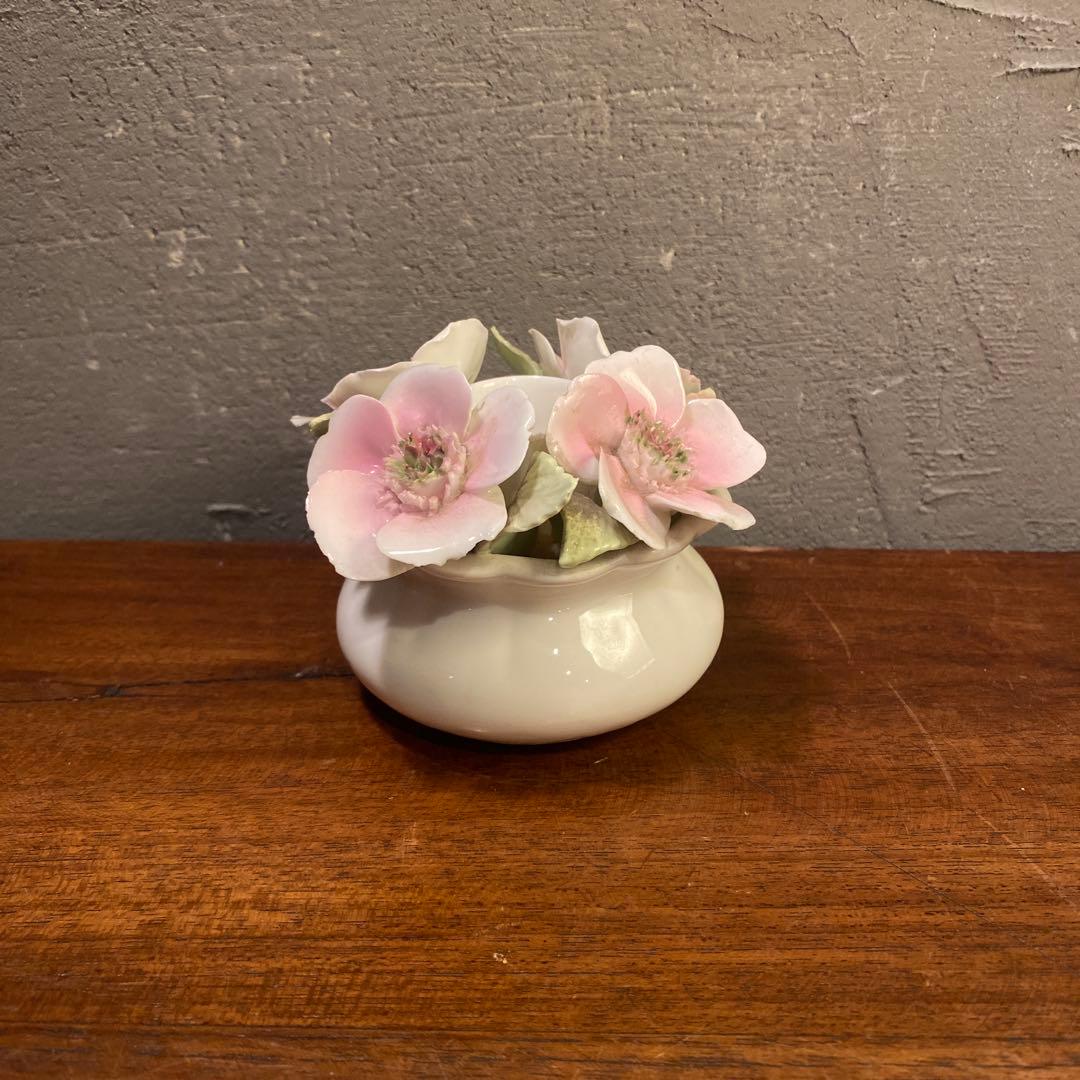 英国 ストラットフォード 陶器アートフラワー オブジェ置物 インテリア