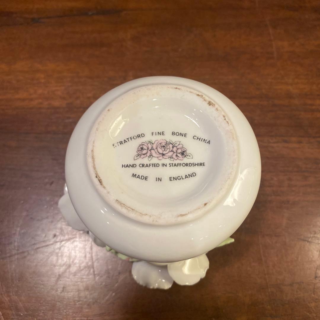 英国 ストラットフォード 陶器アートフラワー オブジェ置物 インテリア